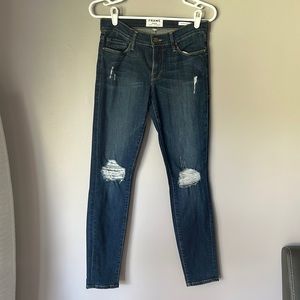 FRAME Denim Women’s Le Skinny De Jeanne Distressed Jeans